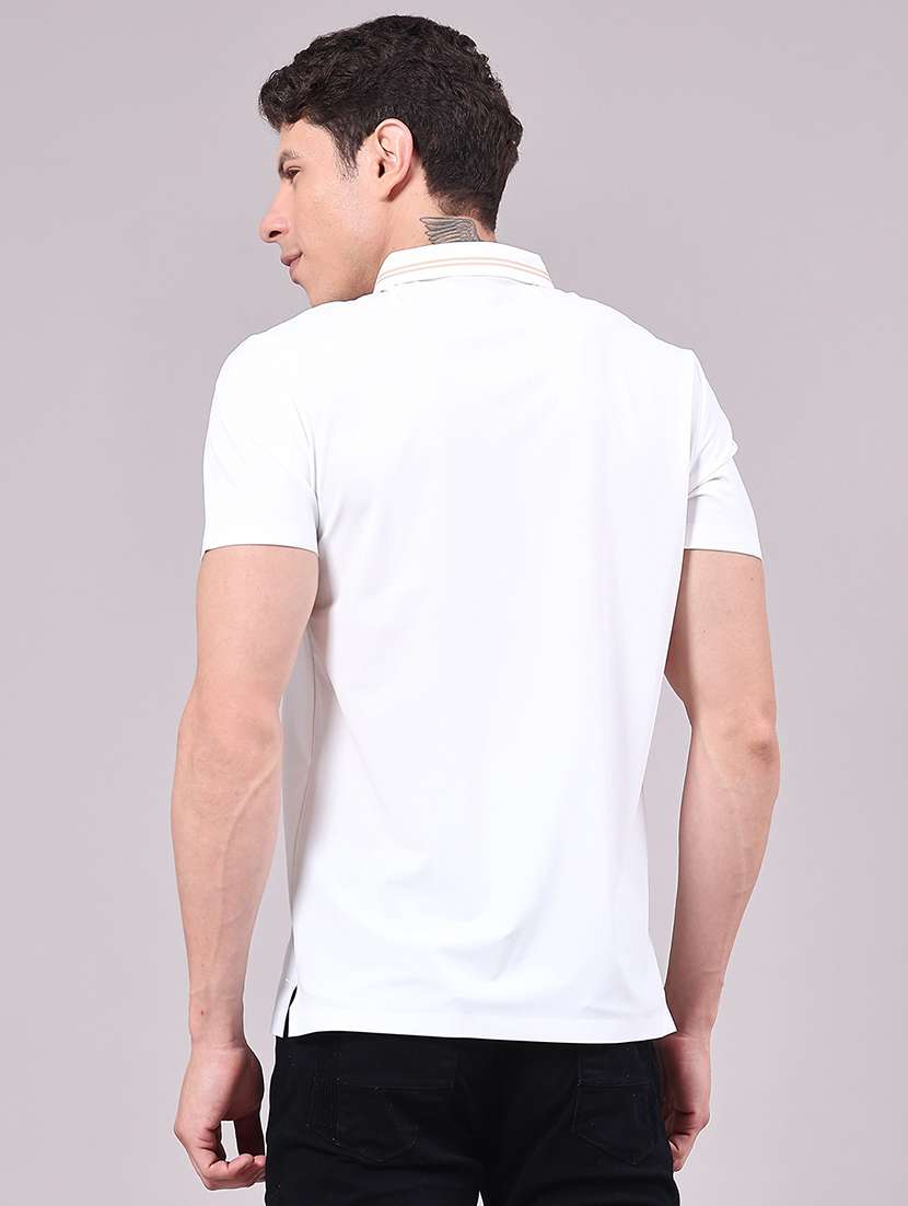 men solid short sleeve regular fit polo t-shirt - 22336801 -  Standard Image - 2