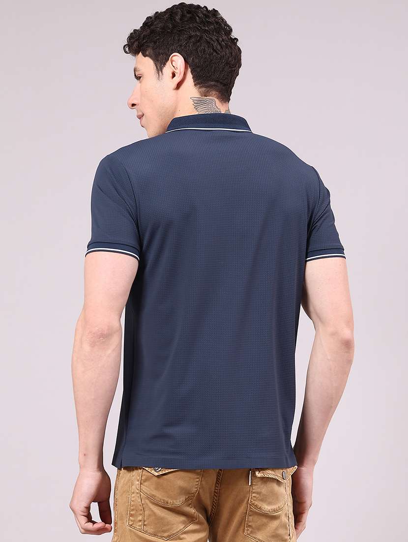 men solid short sleeve regular fit polo t-shirt - 22336806 -  Standard Image - 2