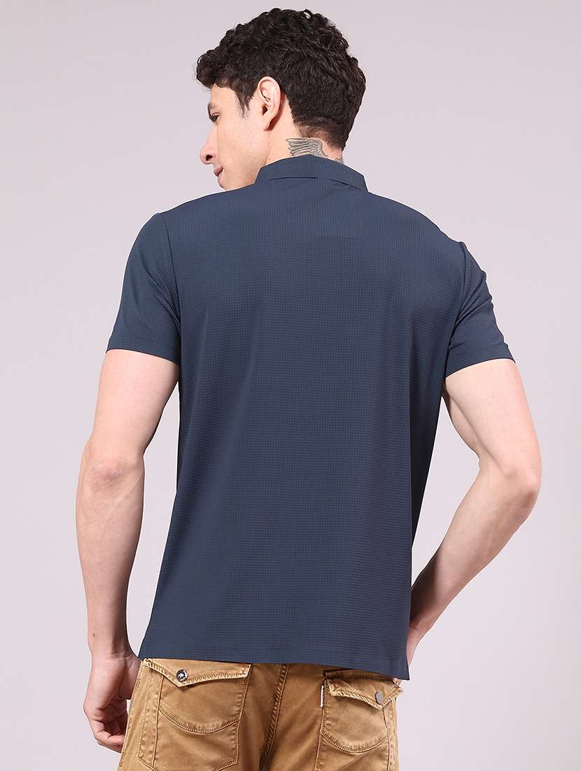 men solid short sleeve regular fit polo t-shirt - 22336821 -  Standard Image - 2