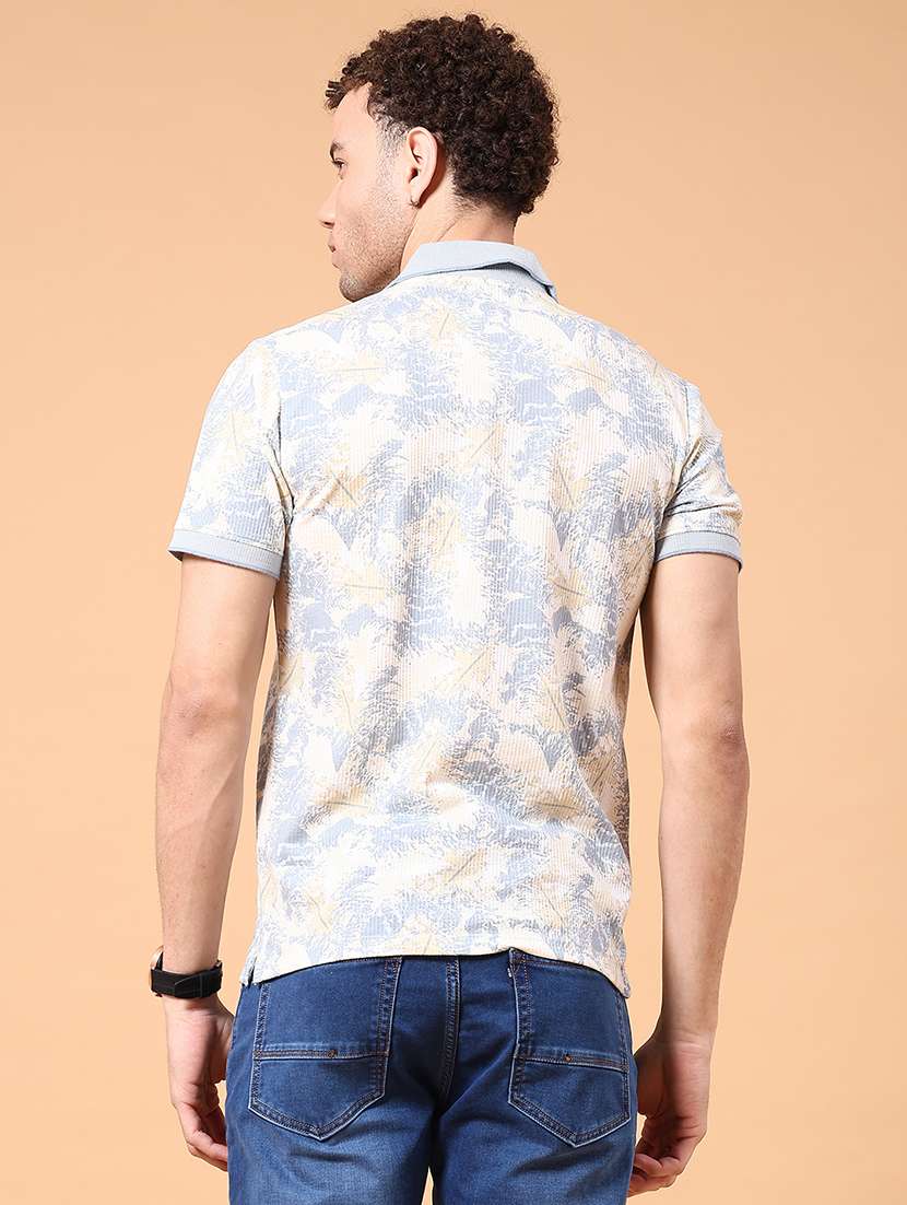 men printed short sleeve regular fit polo t-shirt - 22336824 -  Standard Image - 2