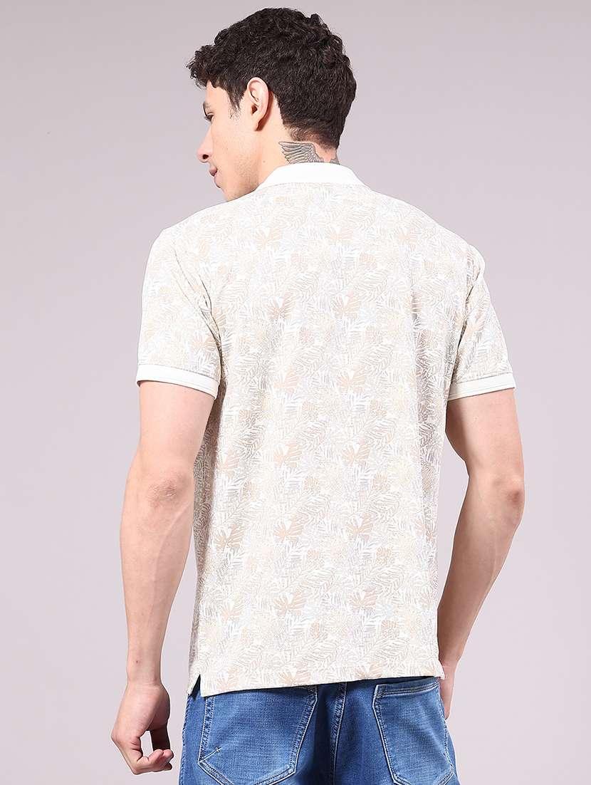 men printed short sleeve regular fit polo t-shirt - 22336829 -  Standard Image - 2
