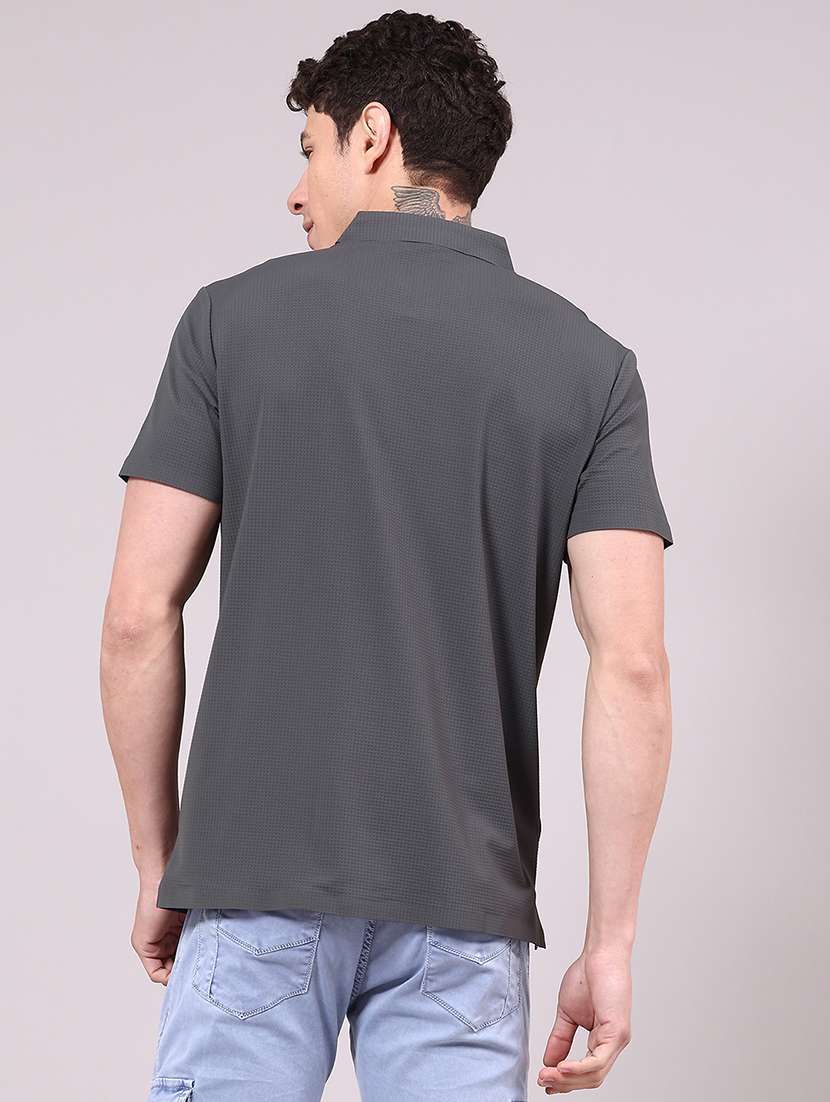 men solid short sleeve regular fit polo t-shirt - 22336834 -  Standard Image - 2