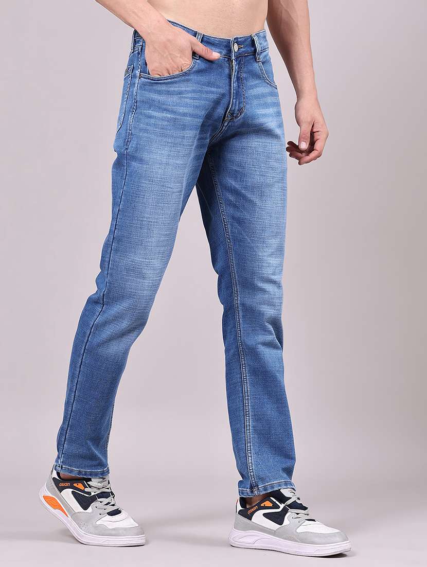 men washed mid rise full length jeans - 22337515 -  Standard Image - 2