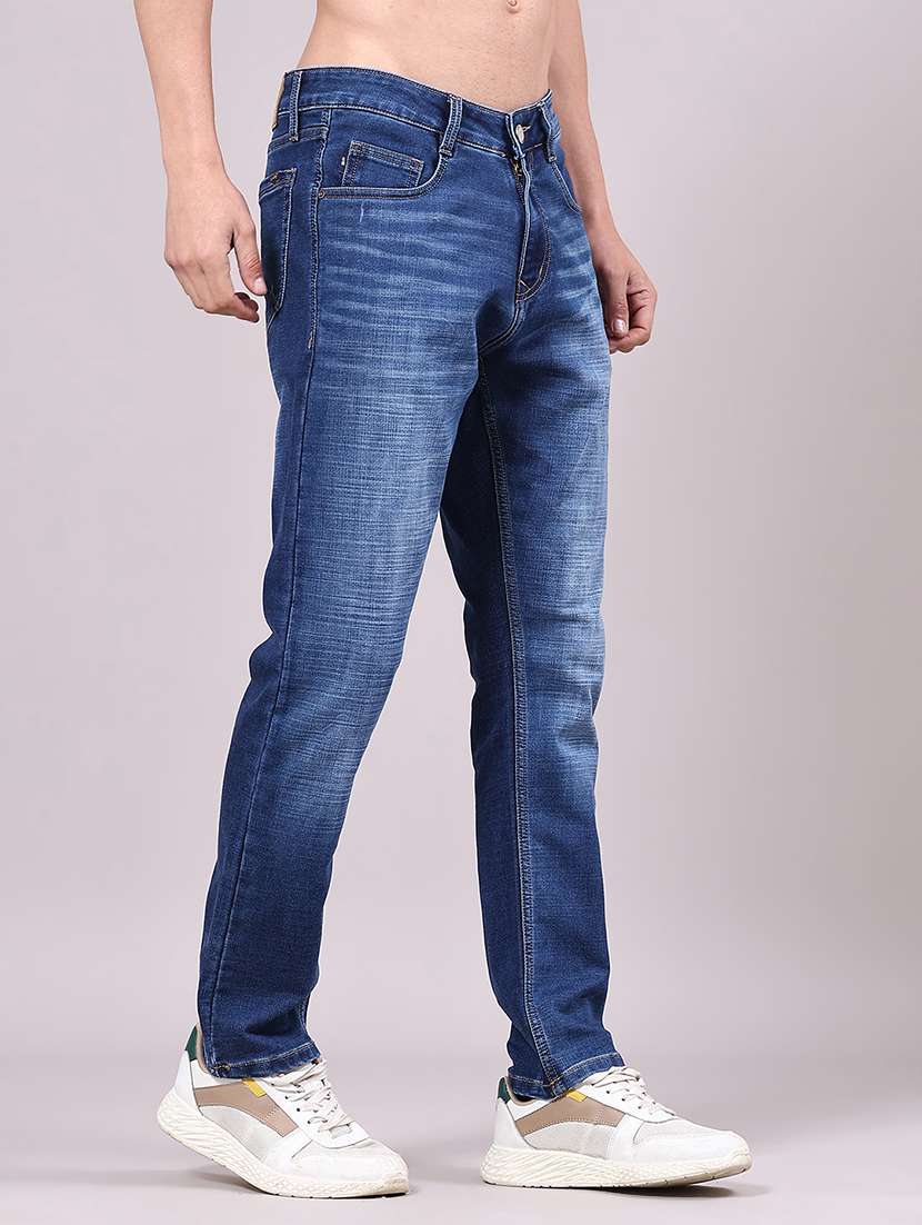men washed mid rise full length jeans - 22337516 -  Standard Image - 2