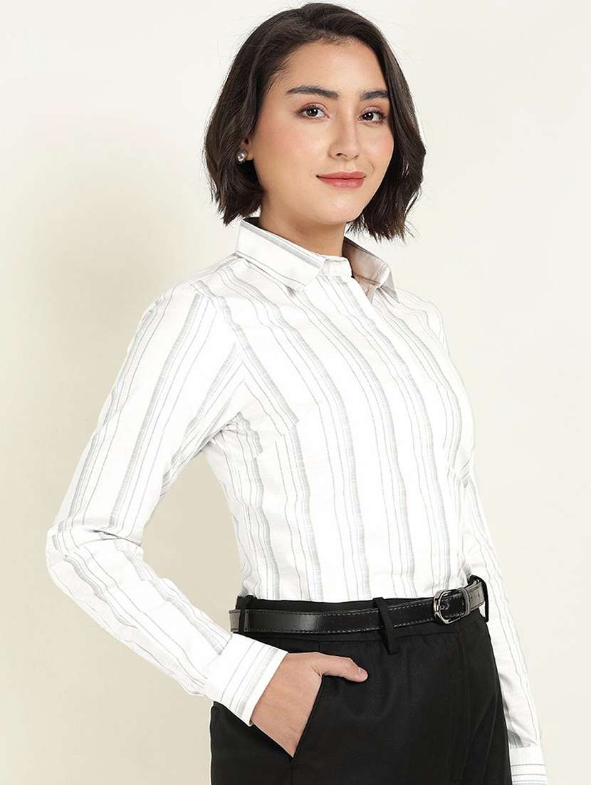 women collared long sleeve regular fit shirt - 22337689 -  Standard Image - 2