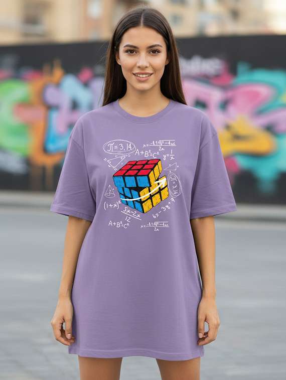 women printed short sleeve oversized t-shirt