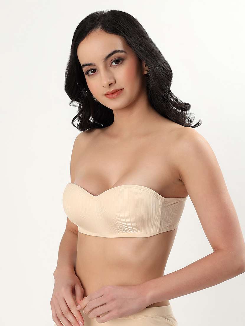 women solid padded tube bra - 22338112 -  Standard Image - 2