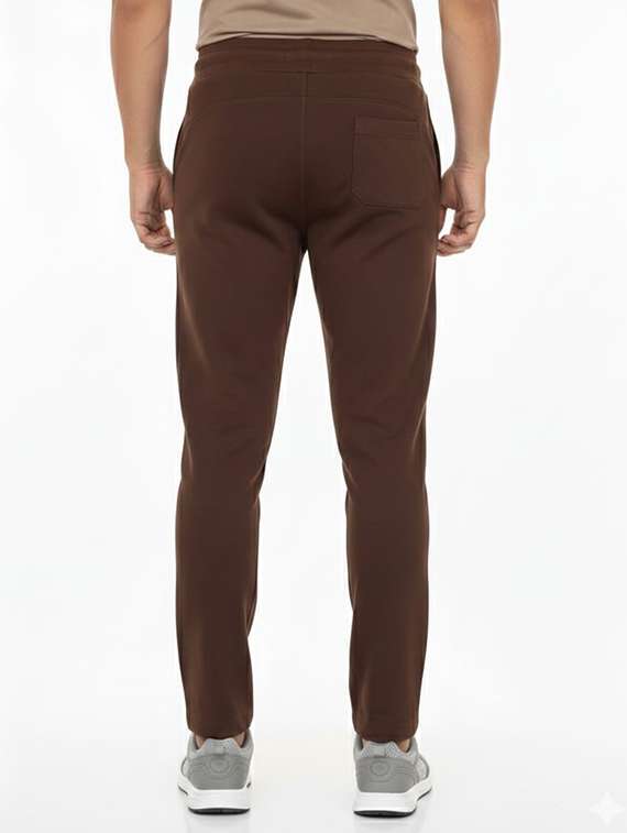 men solid mid rise full length track pant - 22338187 -  Standard Image - 2