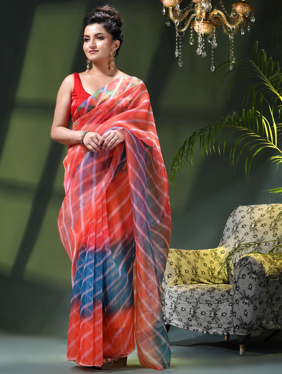 women printed casual wear saree - 22338206 -  Standard Image - 2