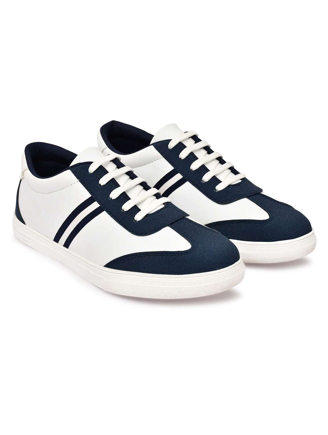 men white lace-up sneaker - 22338392 -  Standard Image - 2
