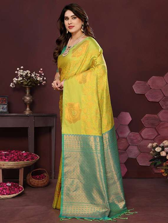 women self design banarasi saree with blouse - 22338417 -  Standard Image - 2