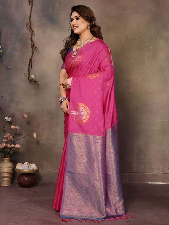 women self design banarasi saree with blouse - 22338420 -  Standard Image - 2