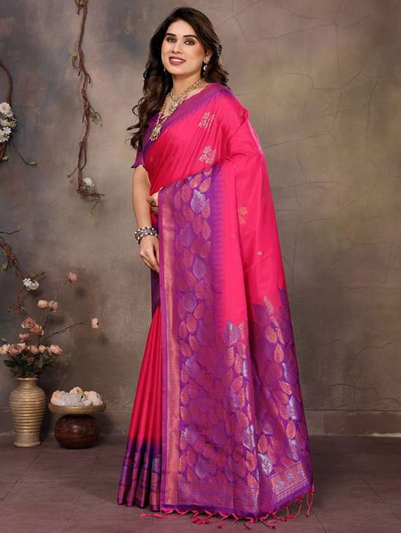 women self design banarasi saree with blouse - 22338424 -  Standard Image - 2