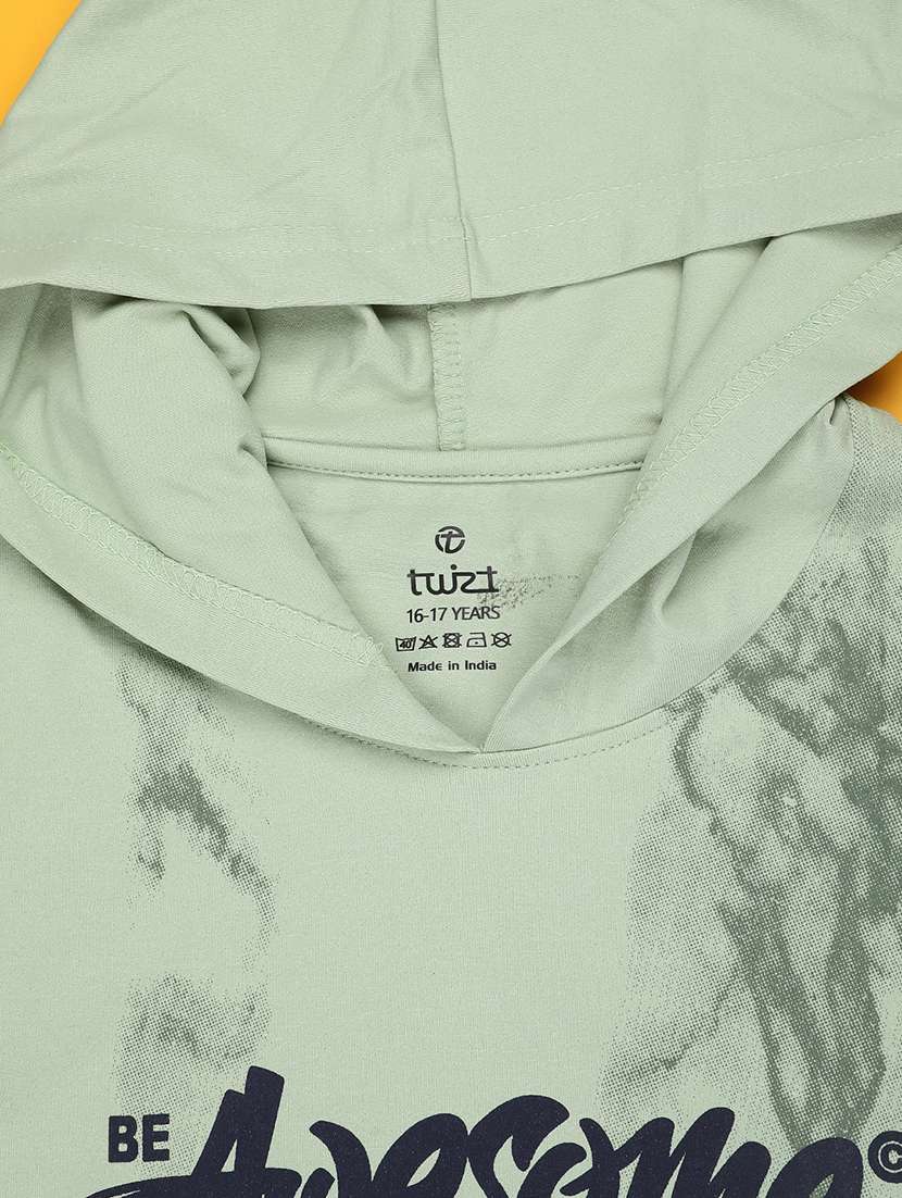 boys green cotton blend t-shirt - 22338708 -  Standard Image - 2