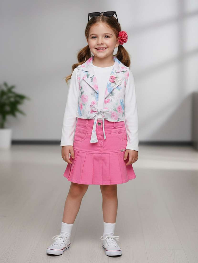 pink cotton twin sets & jump suit