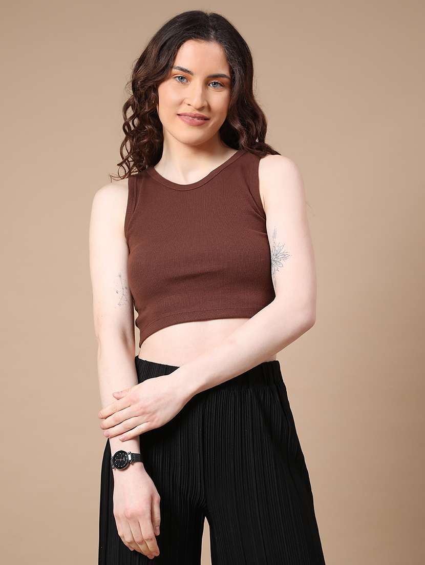 brown cotton tank  top - 22338968 -  Standard Image - 2