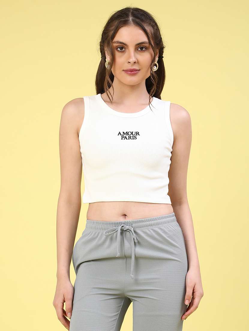 white cotton tank  top - 22338970 -  Standard Image - 2
