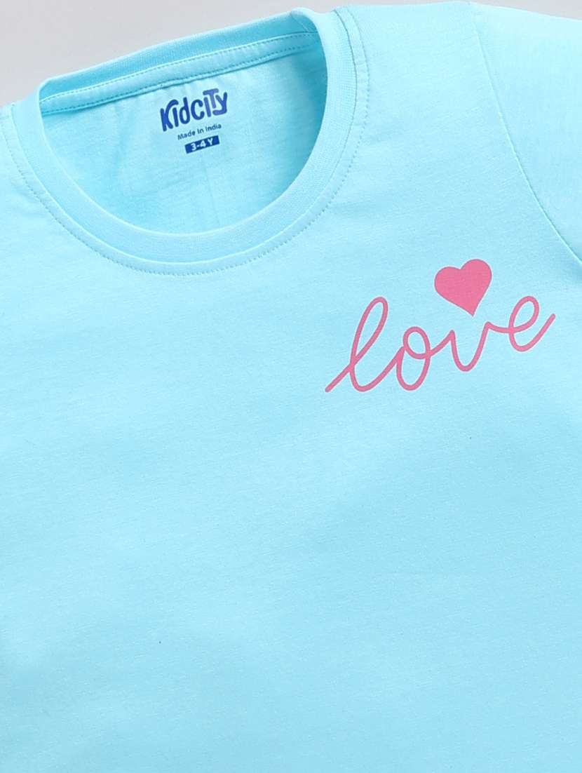 Girls Printed Short Sleeve Tee - 22339212 -  Standard Image - 2