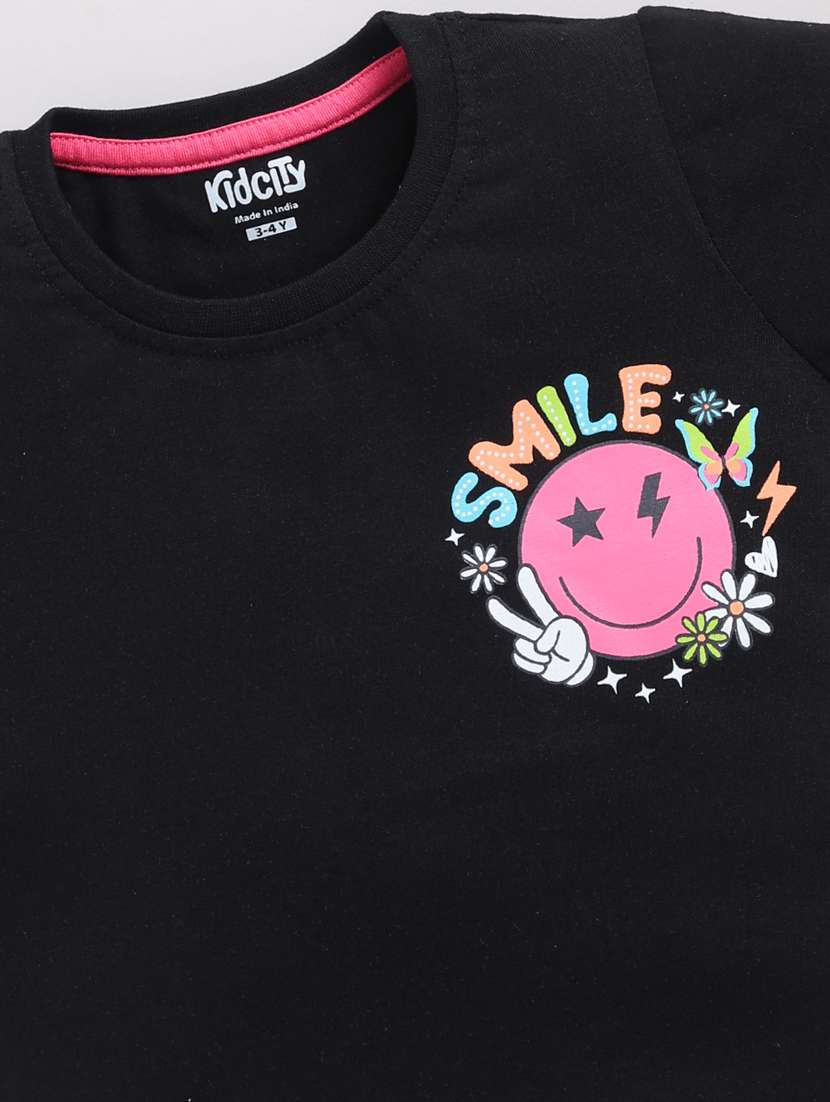 girls printed short sleeve tee - 22339218 -  Standard Image - 2