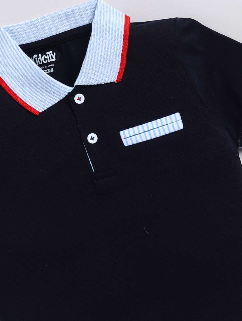 boys solid short sleeve polo t-shirt - 22339245 -  Standard Image - 2