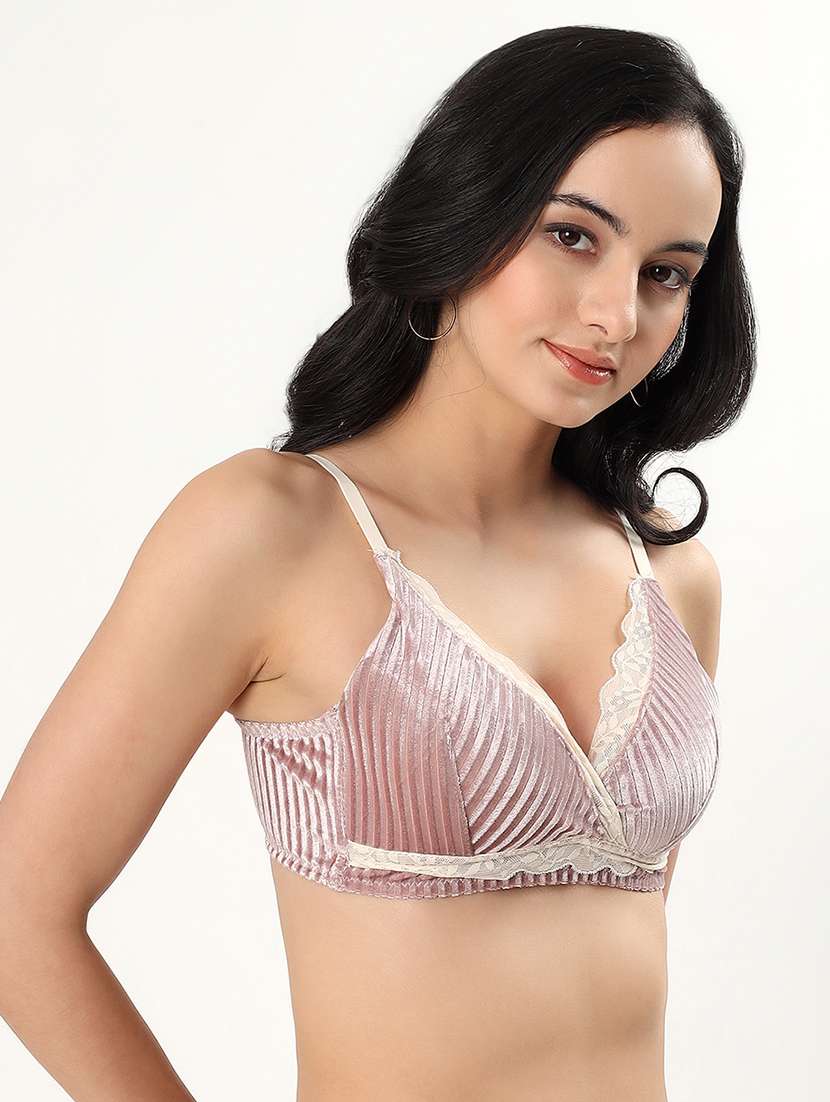 women self designed non wired laced bra - 22339382 -  Standard Image - 2