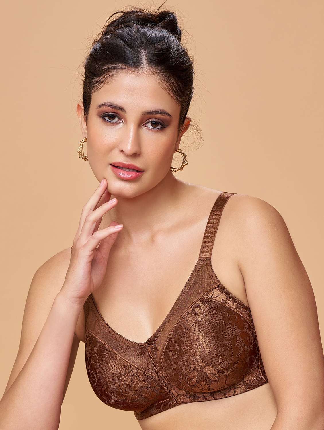 women self designed non padded minimizer bra - 22339428 -  Standard Image - 2