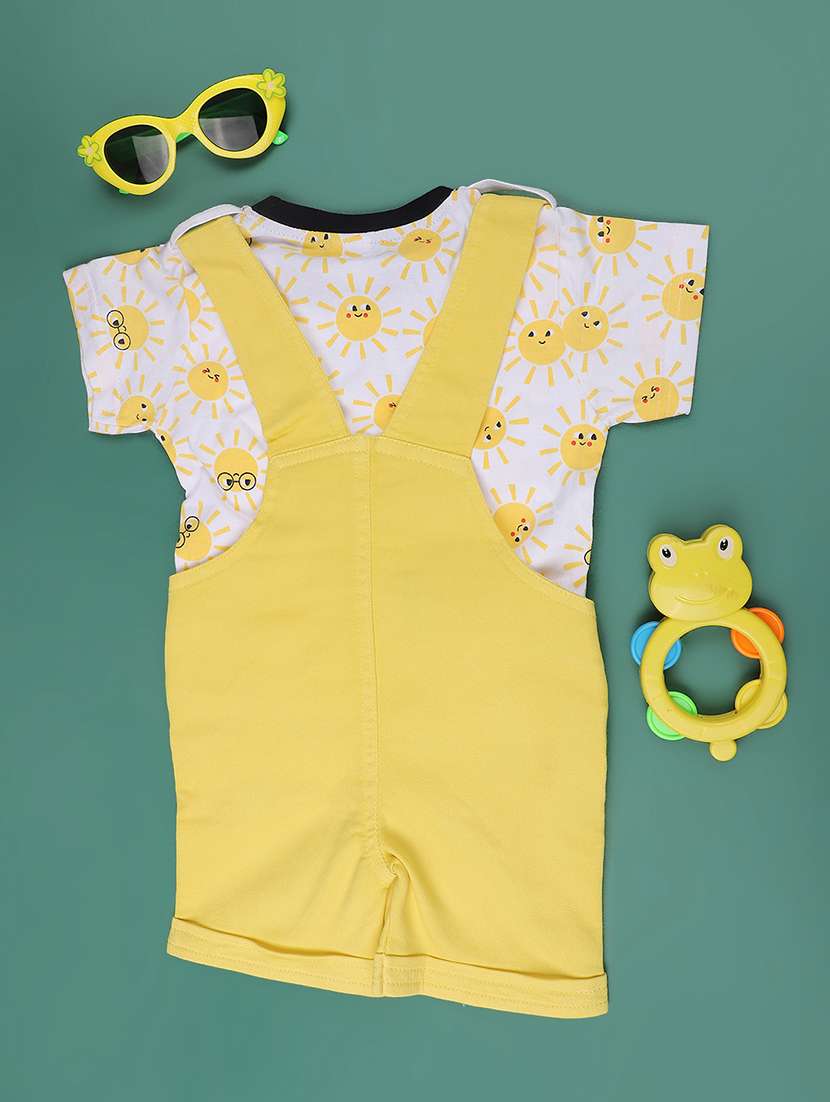 Yellow Cotton Combo Coords Set - 22339522 -  Standard Image - 2