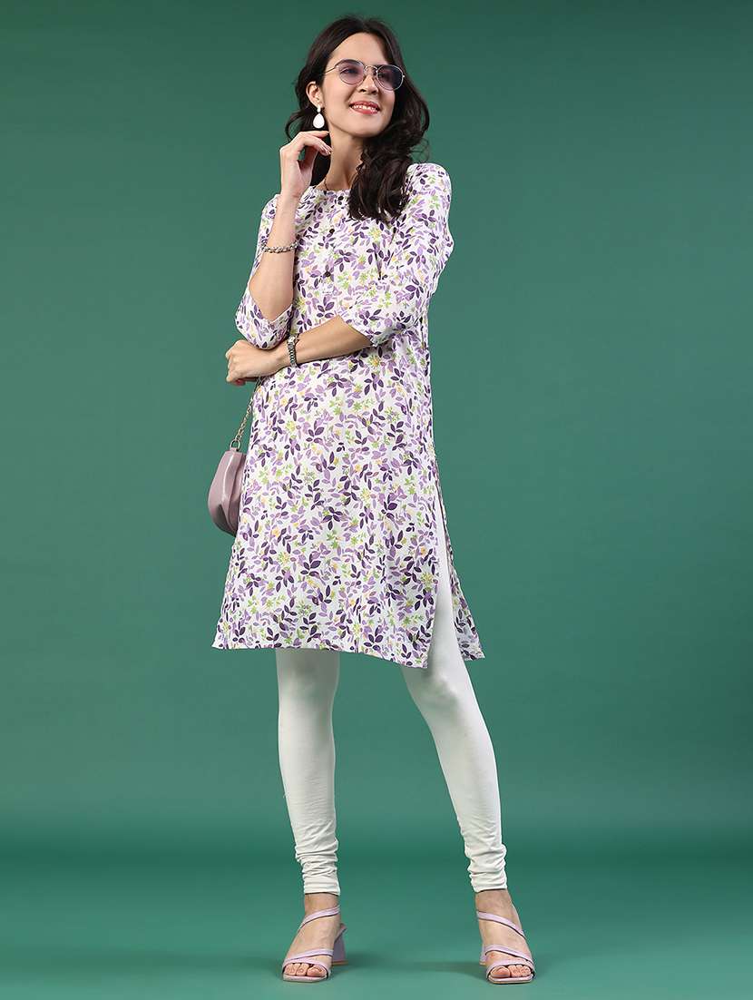 white cotton straight kurta