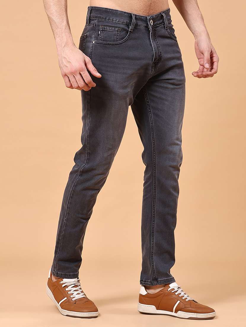men washed mid rise full length slim fit jeans - 22339842 -  Standard Image - 2