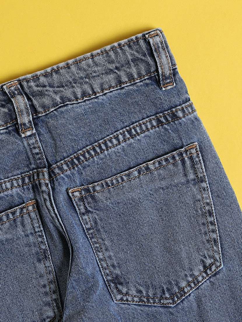girls washed mid rise straight fit jeans - 22339883 -  Standard Image - 2