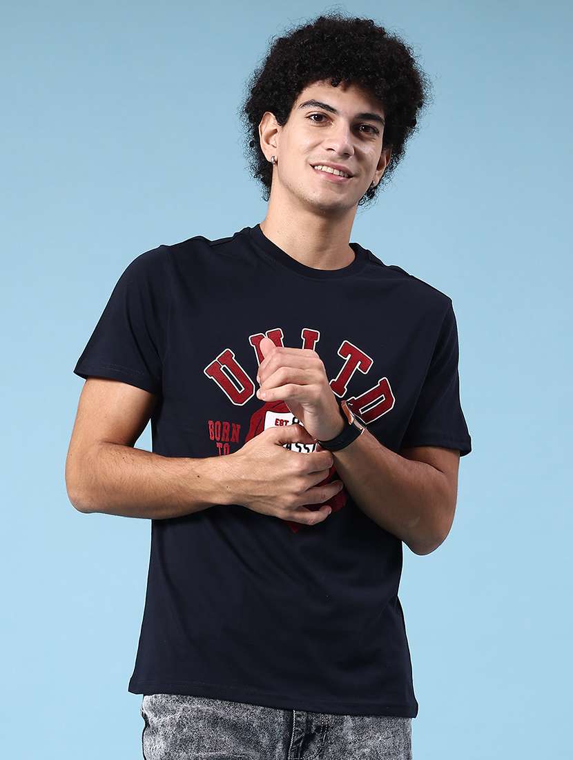 men printed short sleeve regular fit t-shirt - 22339977 -  Standard Image - 2