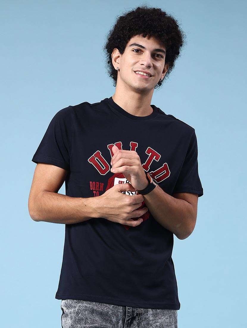 men printed short sleeve regular fit t-shirt - 22339977 -  Standard Image - 2