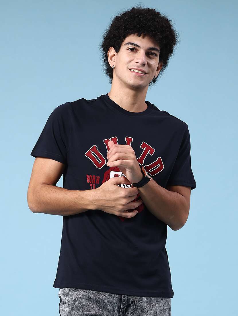 men printed short sleeve regular fit t-shirt - 22339977 -  Standard Image - 2