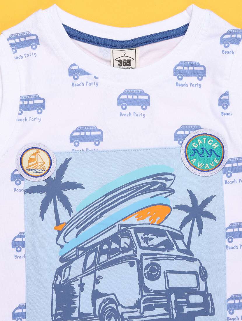 kids printed t-shirt and shorts set - 22340086 -  Standard Image - 2