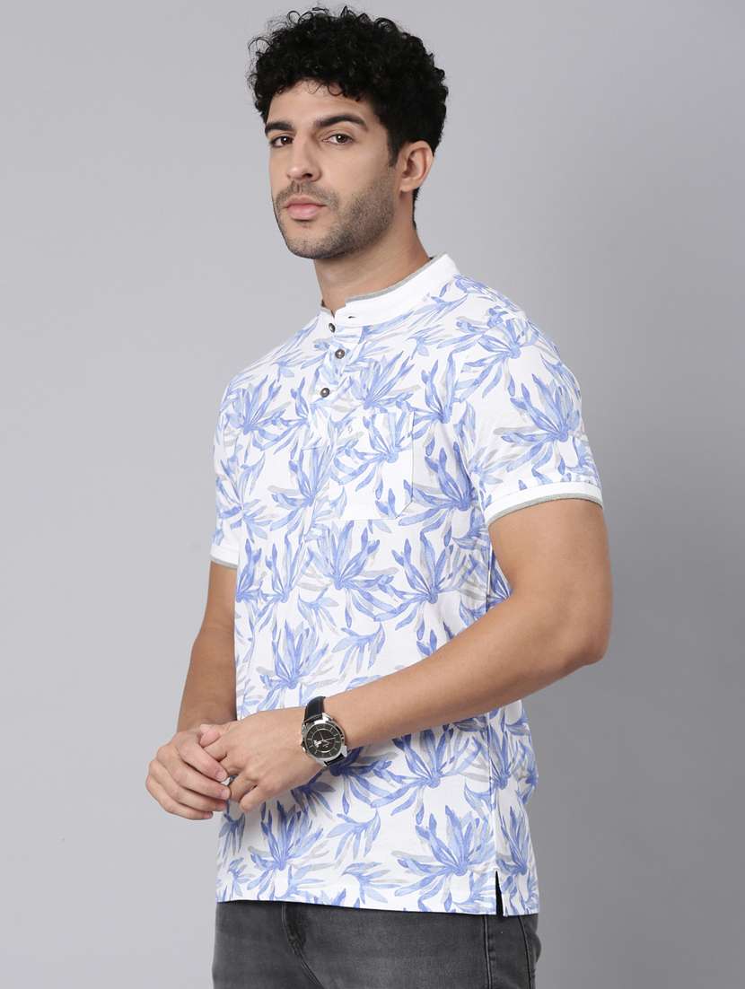 men printed short sleeve slim fit t-shirt - 22340173 -  Standard Image - 2