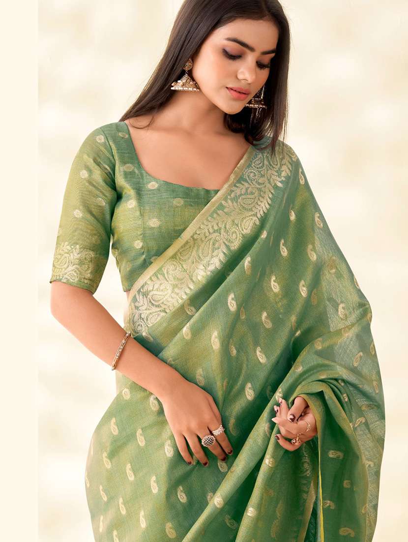 women self design southern silk saree with blouse - 22340760 -  Standard Image - 2