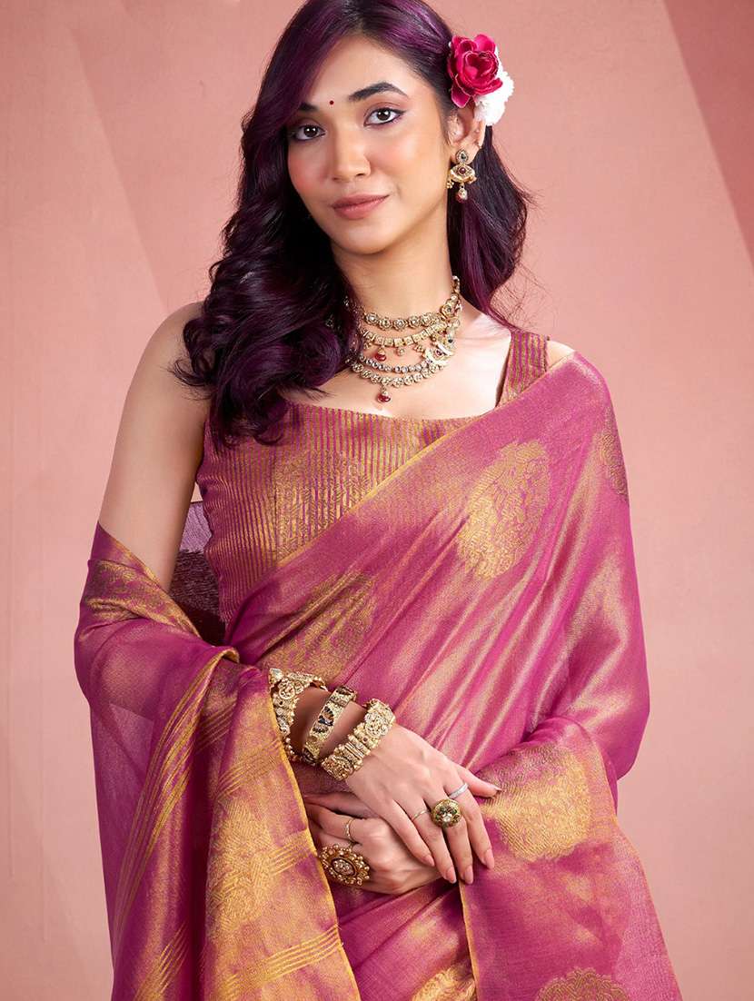women self design southern silk saree with blouse - 22340770 -  Standard Image - 2