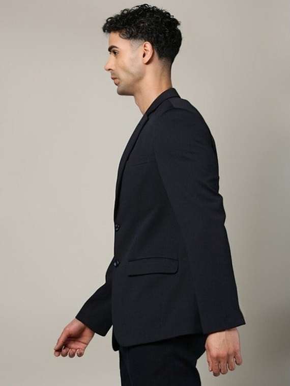 men solid long sleeve single breasted blazer - 22340847 -  Standard Image - 2