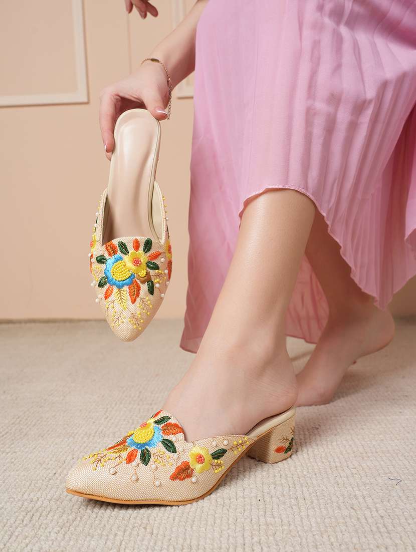 women embellished slip on mules - 22341149 -  Standard Image - 2