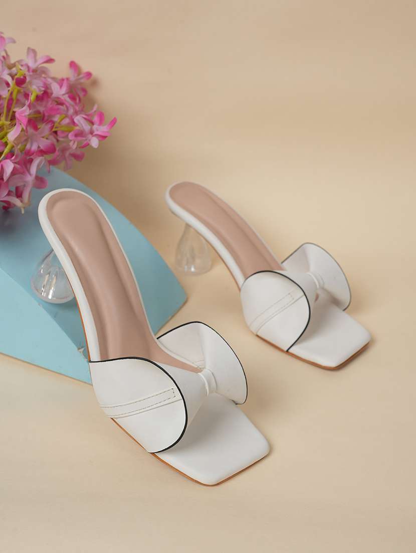 women solid slip on sandals