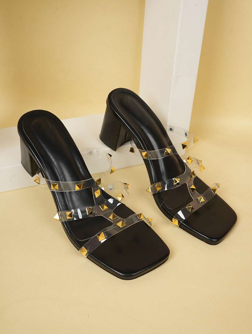 women solid slip on sandals