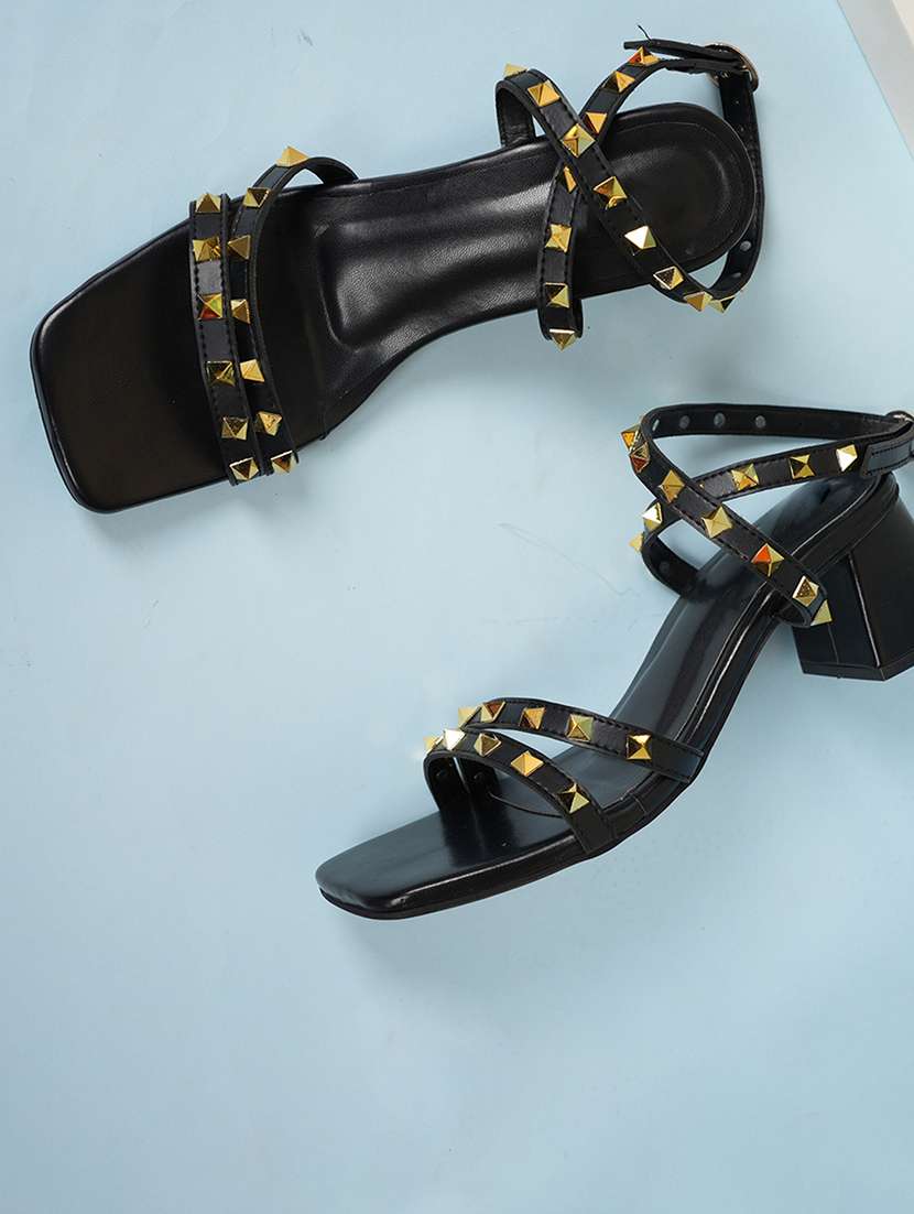 women solid ankle strap sandals