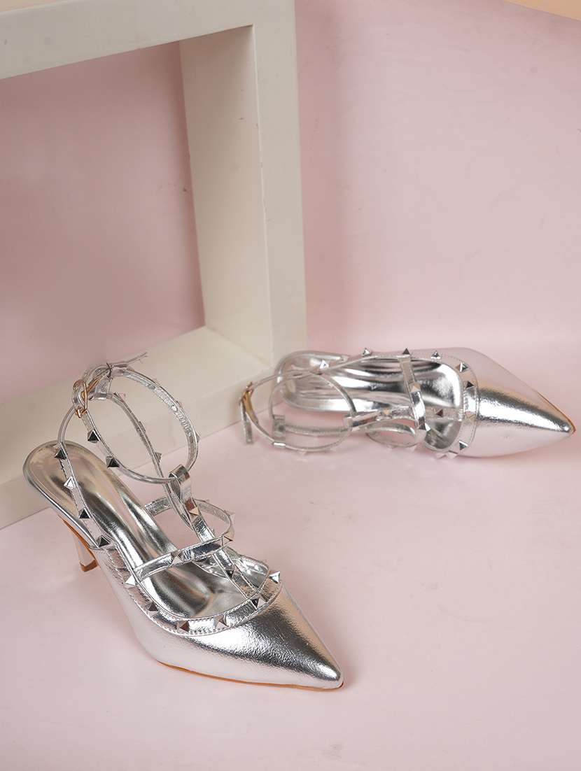 women embellished ankle strap sandals