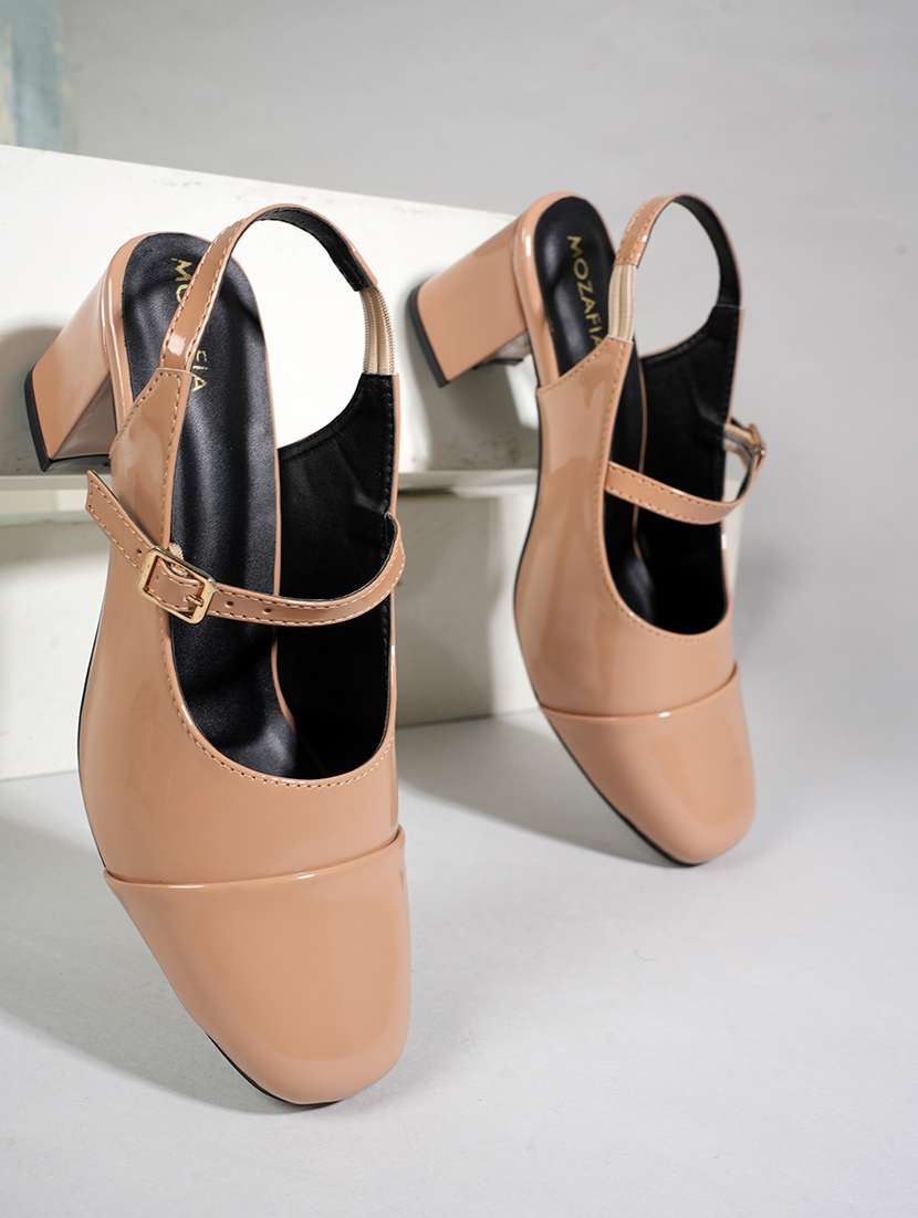 women solid mary jane back strap sandals