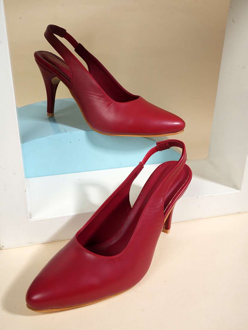 women solid back strap sandals