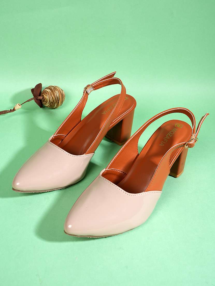 women solid back strap sandals