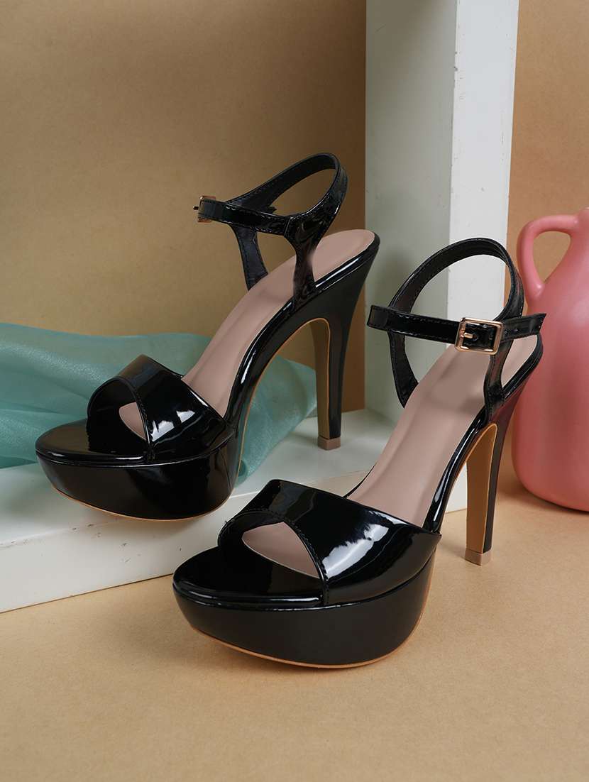 women solid ankle strap sandals