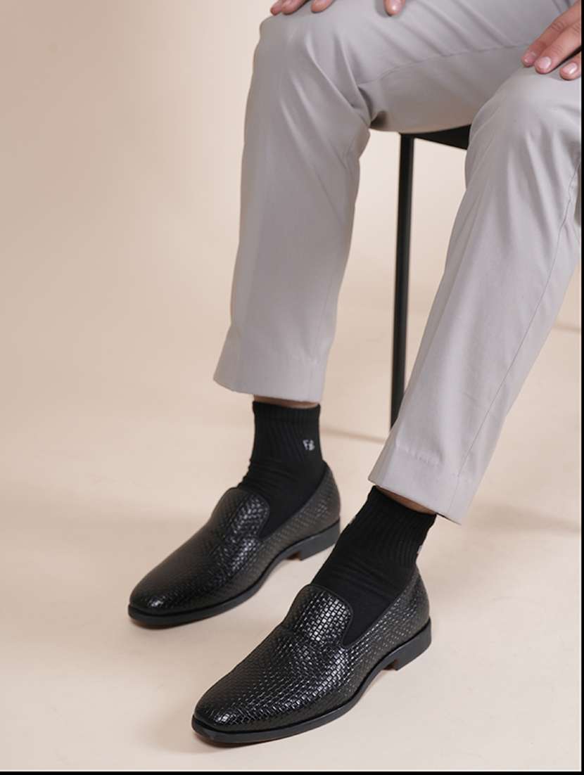 men black slip on loafer - 22341394 -  Standard Image - 2