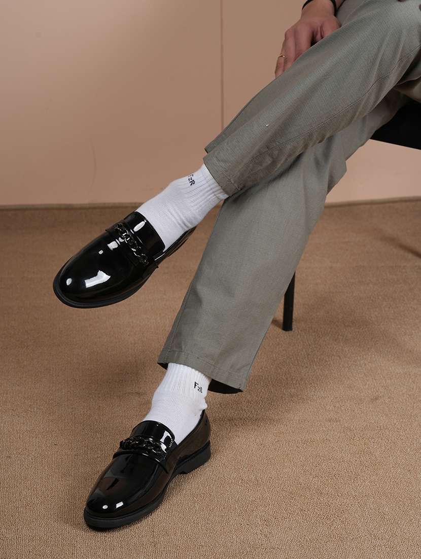 men black slip on horsebit loafer - 22341396 -  Standard Image - 2