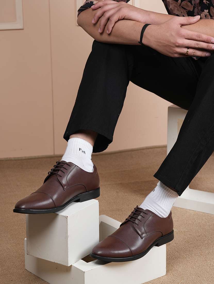 men brown slip on derby - 22341397 -  Standard Image - 2